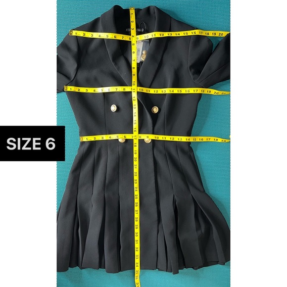 Alice + Olivia Kyrie Black Tuxedo Mini Dress - Picture 9 of 16